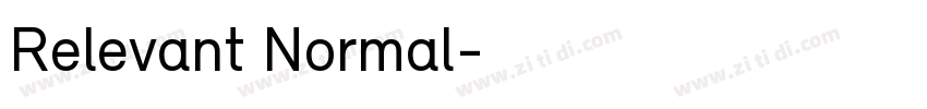 Relevant Normal字体转换